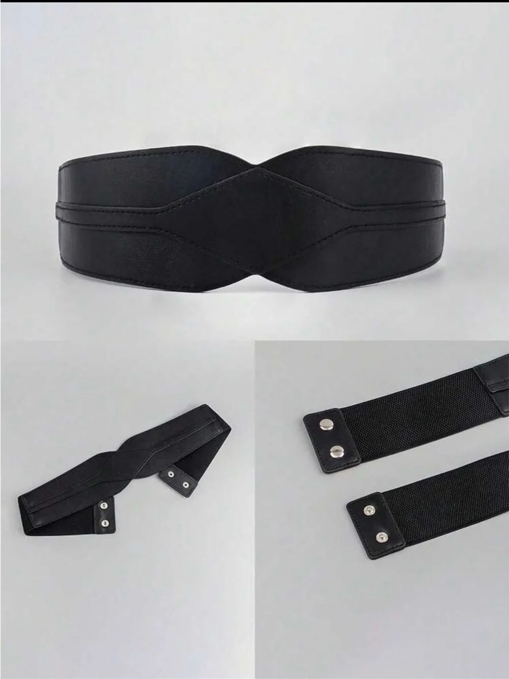 🖤 PLUS Faux Leather Stretch Belt 🖤